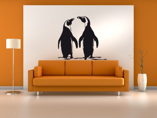Pinguin Paar Motiv #74 - Schwarz